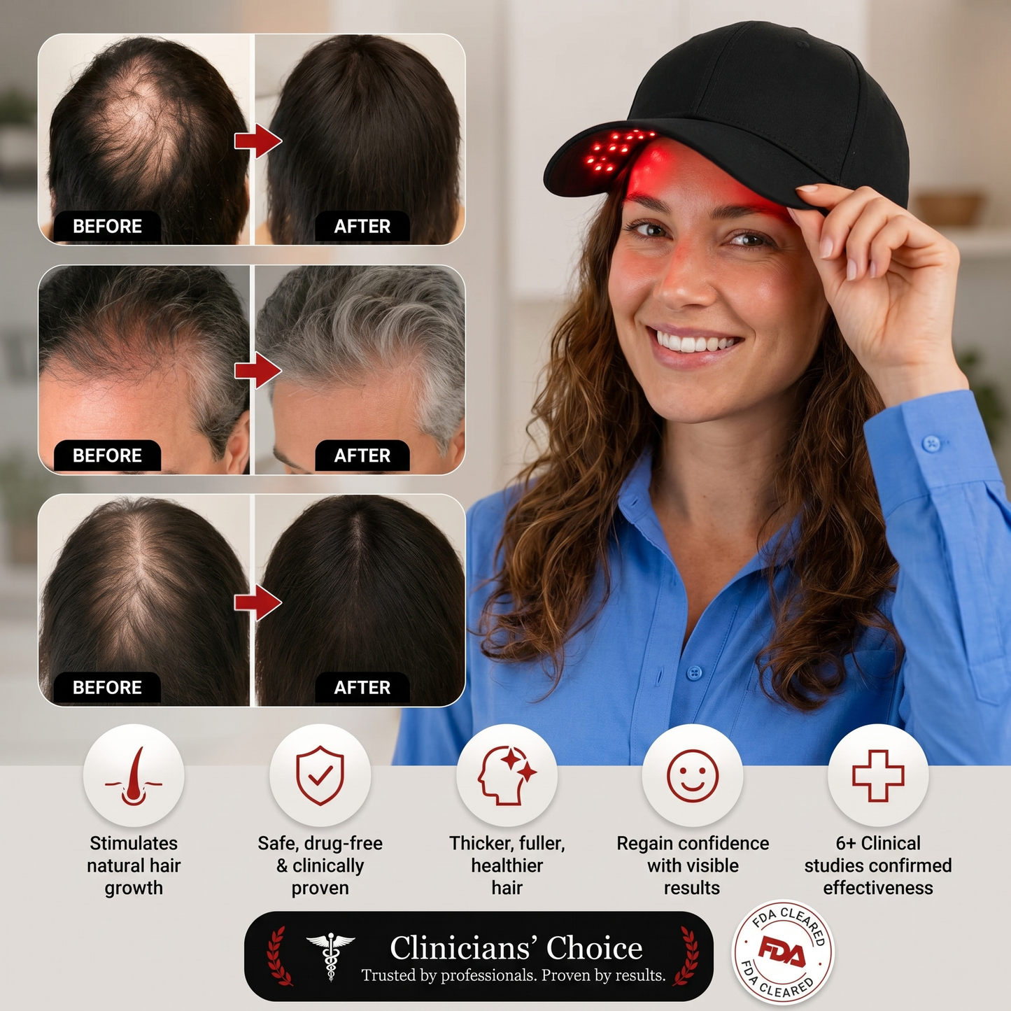 Red Light Therapy Cap