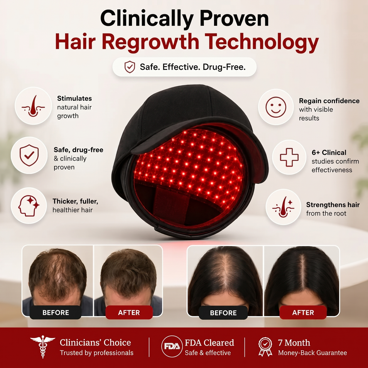 Red Light Therapy Cap
